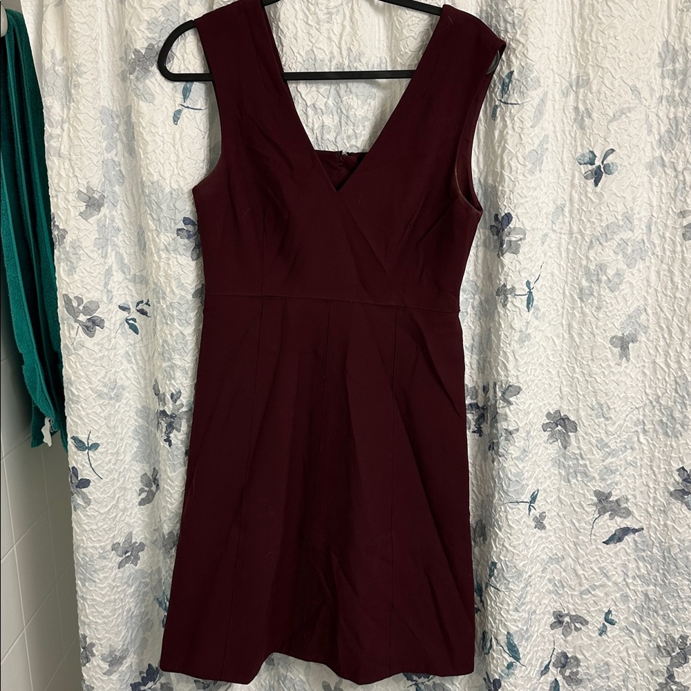 Elizabeth and James Rich Burgundy Dress